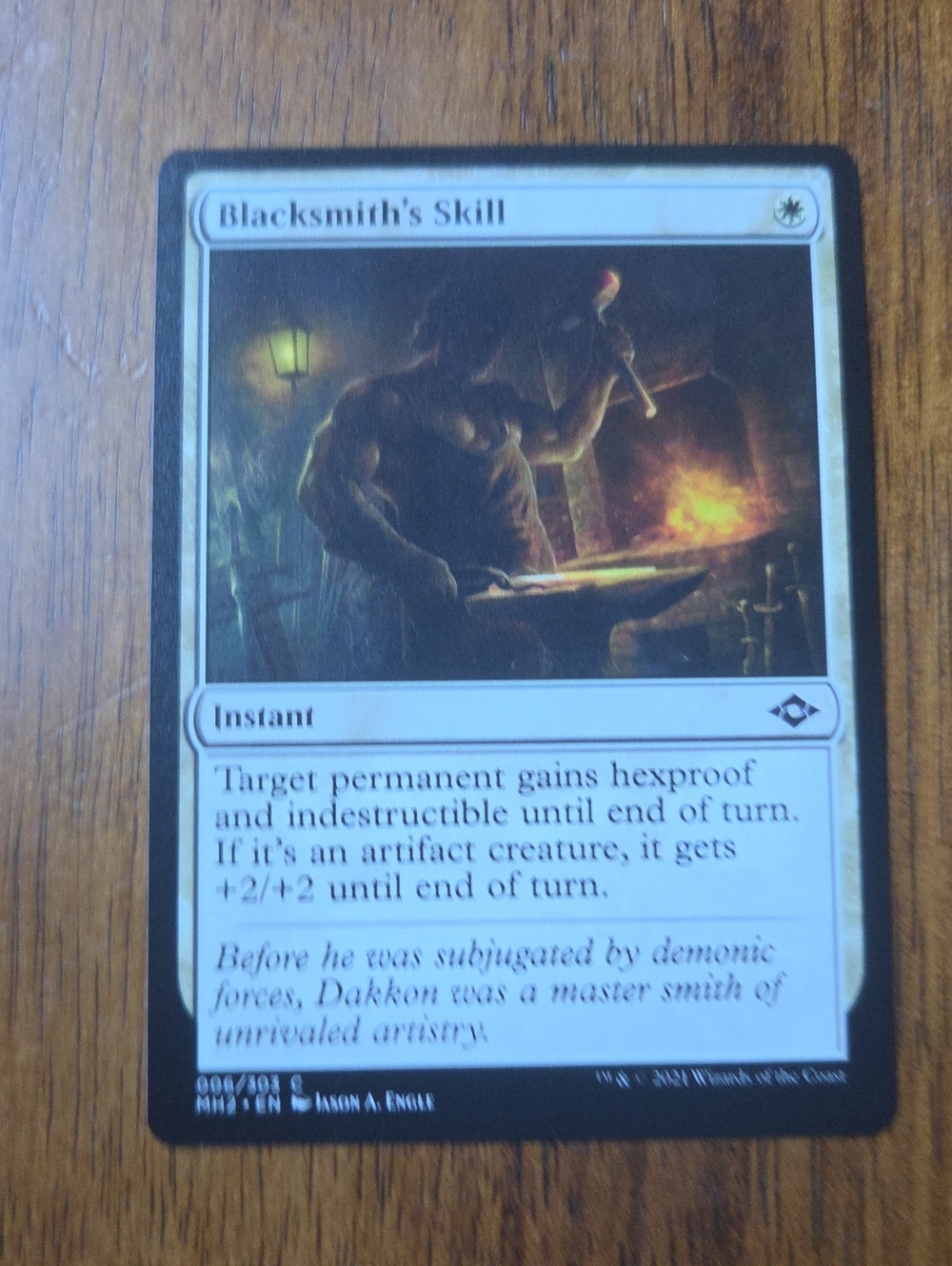 Blacksmith's Skill - White Instant Card (White)